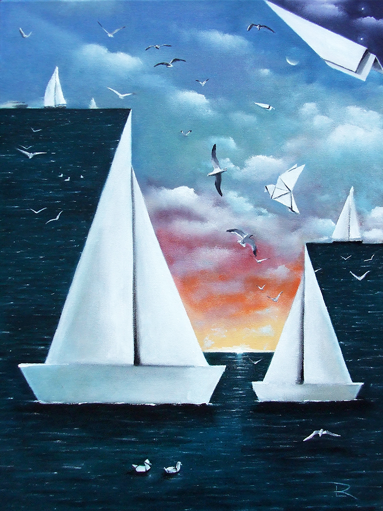 "Tucked Away" by Todd Loyal Rose 2023 Oil on Canvas 24 x 18 in.