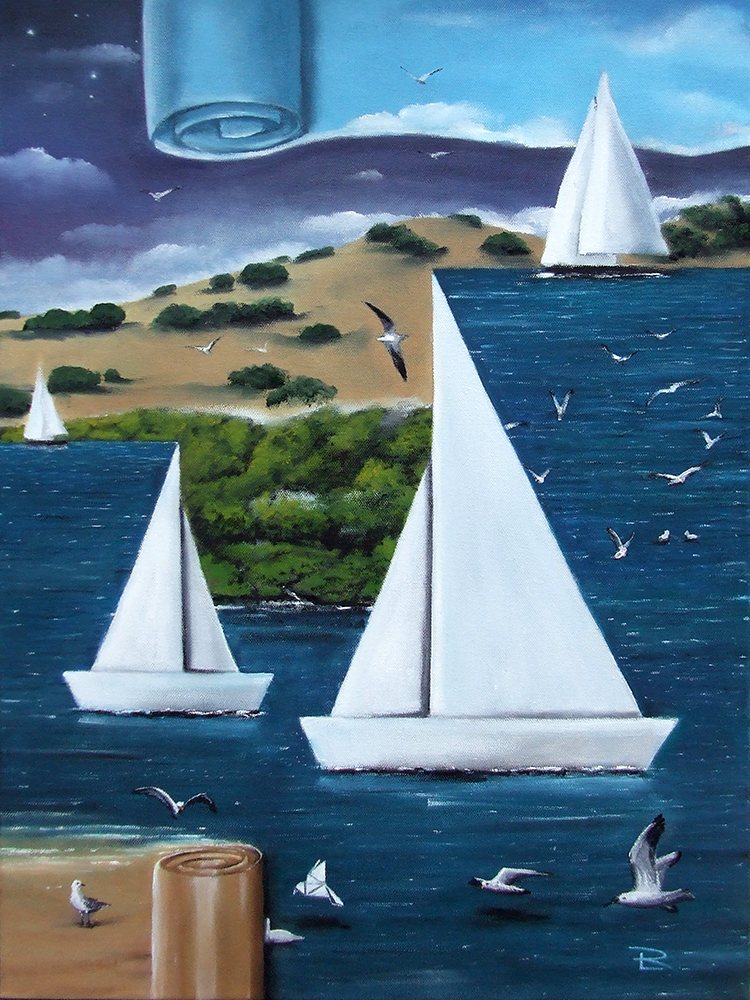 "Unfolding Landscape" by Todd Loyal Rose 2023 Oil on Canvas 24 x 18 in.