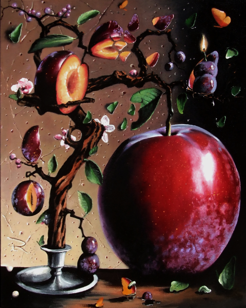 'Russet And Slate' by Todd Loyal Rose o/c 2025 24x30in.