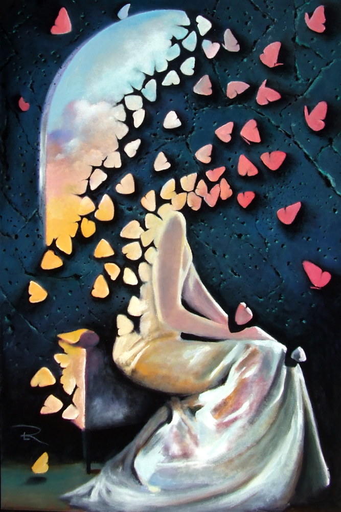 'Self Gathering' by Todd Loyal Rose o/c 2025 24x36in.